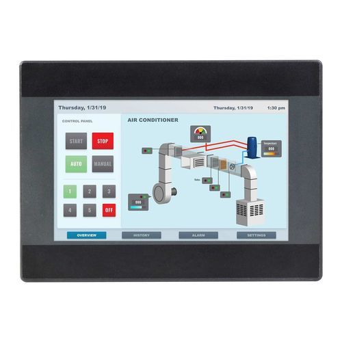 IHM com tela sensível ao toque resistiva - HMI5070B - Maple Systems - embutida / 800 x 480 / RISC