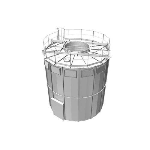 Silo cilíndrico-cônico - CATTIN FILTRATION - industrial / para produto pulverulento / em aço galvanizado