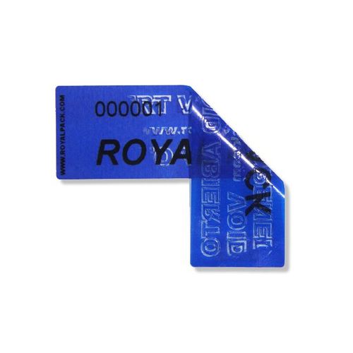 Etiqueta de segurança - ROYAL PACK - em material plástico / em rolo / de proteção