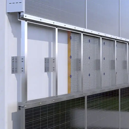 Estrutura de fixação fotovoltaica para fachada - Contact Italia srl - para instalação horizontal