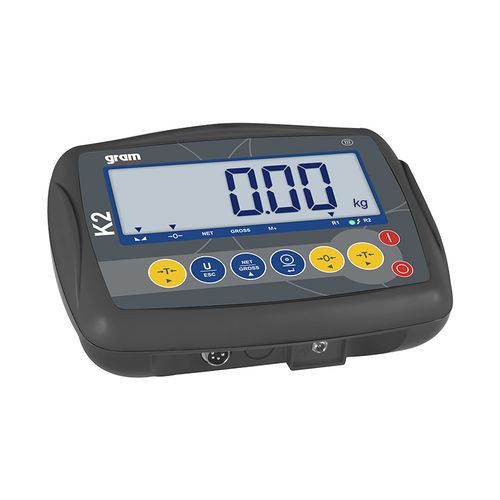 Indicador de peso com display LCD - Gram K2 - Gram Group - de bancada / de parede / com bateria