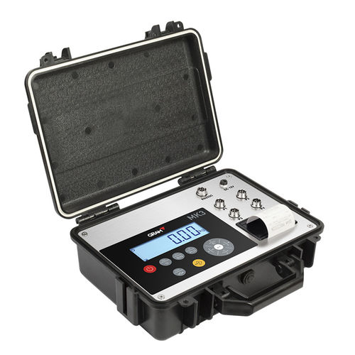 Indicador de peso com impressora integrada - Gram MK3 Printer Indicator - Gram Group - com display LCD / portátil / com bateria