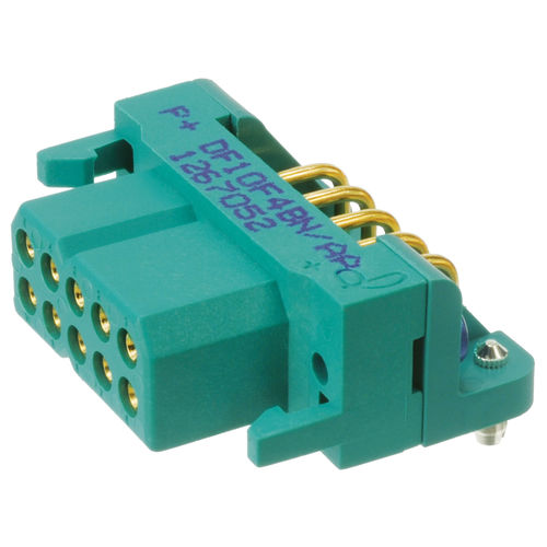 Conector híbrido - DF Series - Positronic Industries - PCB / retangular / fêmea