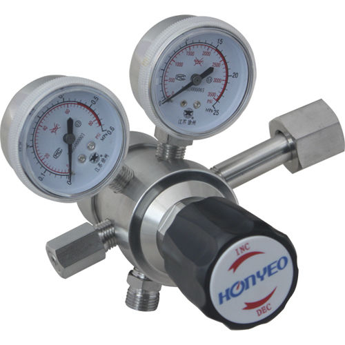 Regulador de pressão para gases corrosivos - YQF series - Xuzhou Hongye Apparatus & Instrument Co.,LTD - de agulha / de dois estágios / em latão cromado