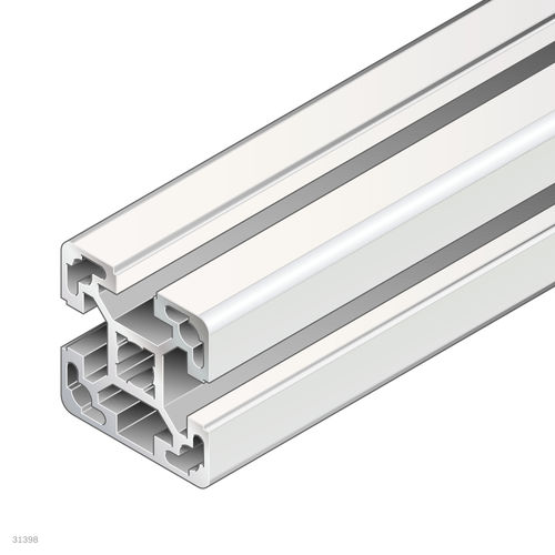 Perfil em alumínio anodizado - 3842529367 - Bosch Rexroth - Assembly Technology - retangular / aberto