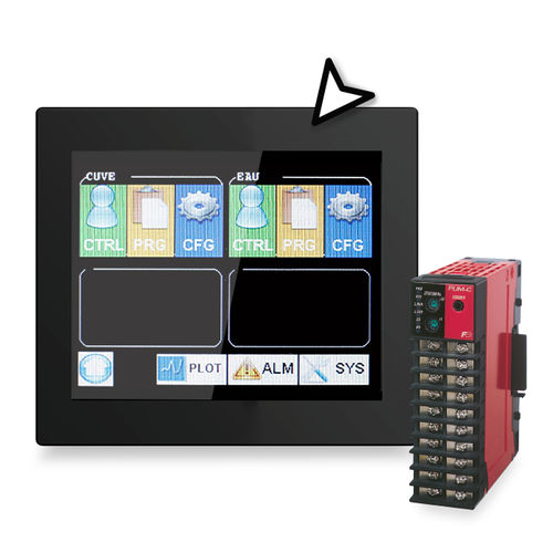 Controlador de temperatura com touch screen - Control Pack - FUJI ELECTRIC France - vários loops / PID / programável