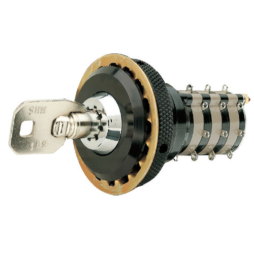 Interruptor rotativo - Grayhill - multipolar / robusto / com chave