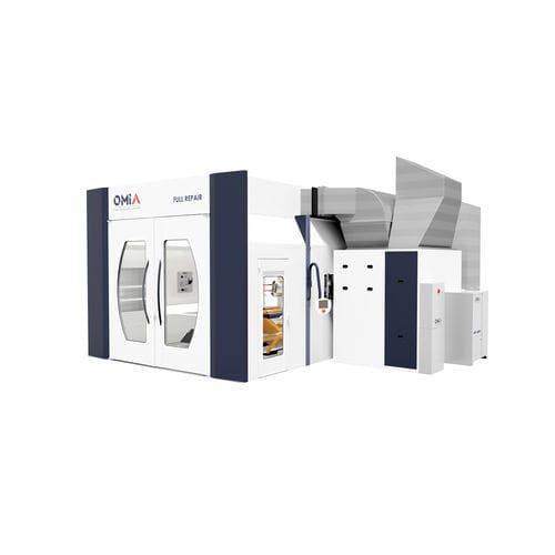 Cabine de pintura fechada - OMIA - para veículos / com secagem / com ventilação