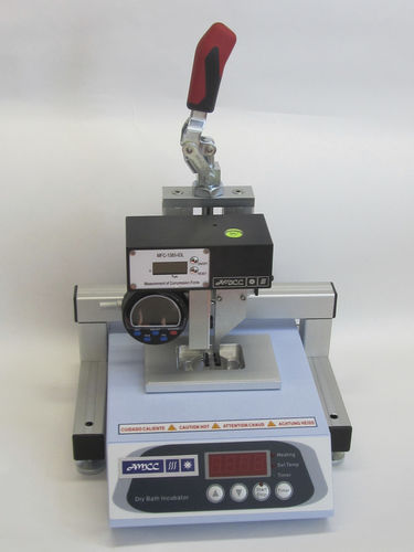 Máquina de ensaio de compressão - MFC-1385-Iol - AMCC - de forças / semiautomática / para lente intraocular
