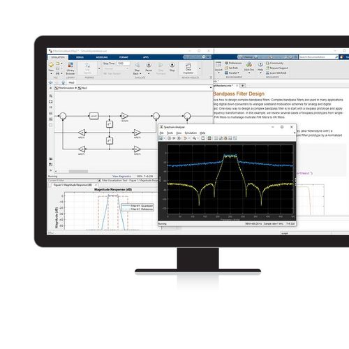 Software de simulação - DSP System Toolbox™ - The MathWorks - de visualização / de design / de prototipagem rápida