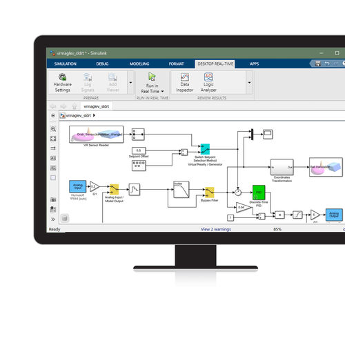 Software de prototipagem rápida - Simulink Desktop Real-Time™ - The MathWorks - de simulação / de escritório / em tempo real