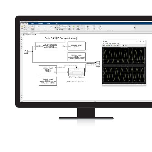 Software de análise - Vehicle Network Toolbox™ - The MathWorks - de rede CAN / para reparação automotiva