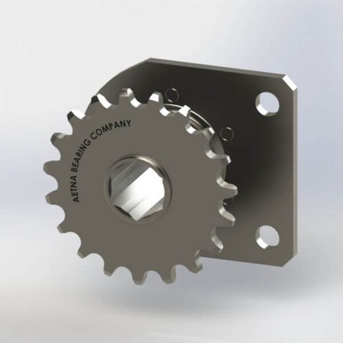 Roda dentada de corrente - AG4 series - AETNA - de dentes retos / de eixo / com rolamento de esferas