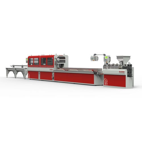 Linha de extrusão compacta - Omnia 1.0 - Baruffaldi Plastic Technology - de painéis / de tubos / de perfis