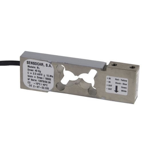 Célula de carga de flexão - BL series - SENSOCAR - de apoio central / strain gauge / 2 mV/V