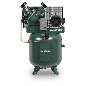 Compressor alternativo - RV series - Champion Pneumatic - de ar / elétrico / estacionário