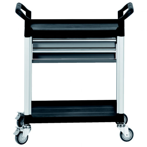 Carrinho para oficina - 800.0030 - Kstools  - em material plástico / 2 níveis / com gavetas