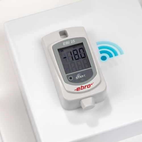 Registrador de dados de temperatura - EBI 25-T - ebro - sem fio / radiofreqüência / NTC