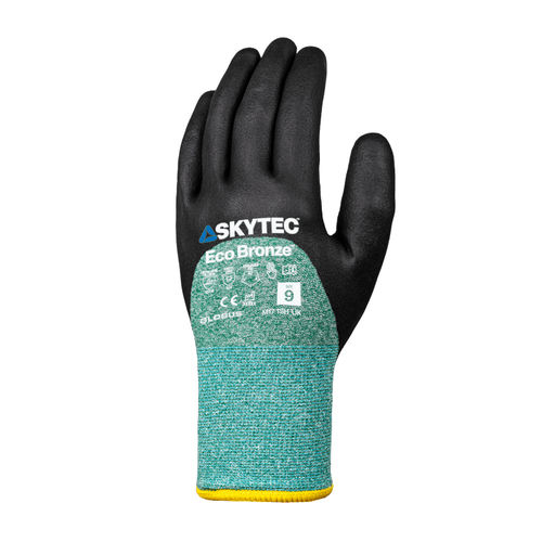 Luva de trabalho - Skytec Eco Bronze - Globus Group - industrial / de proteção mecânica / em poliéster