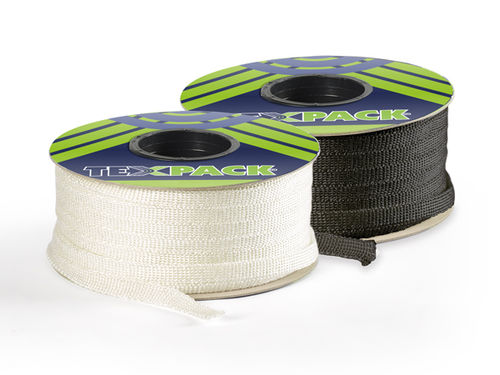 Fita adesiva isolante - 3250XW-3250XWA-3250XB-3250XBA - TEXPACK - em tecido de fibra de vidro / branca / preta