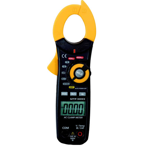 Multímetro tipo pinça digital - MTP 3093 - MTP Instruments Inc - portátil / 600 V / 400 A
