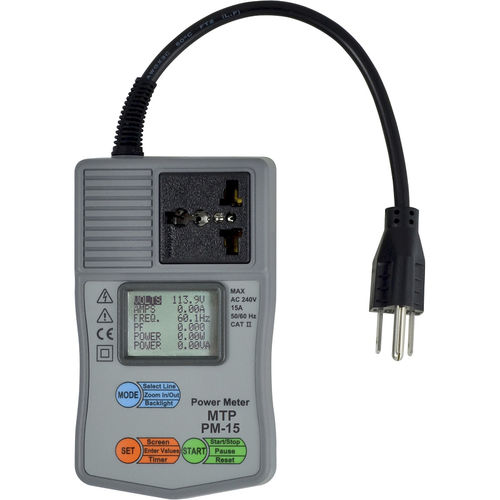 Medidor de potência frequencímetro - MTP PM-15 - MTP Instruments Inc - multímetro / portátil / digital