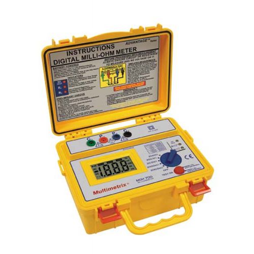Miliohmímetro digital - MOH 700 - MULTIMETRIX - portátil / de baixa resistência / 4 terminais