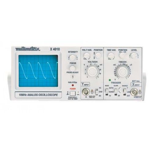 Osciloscópio analógico - X 4010 - MULTIMETRIX - de bancada / de 2 vias / via única