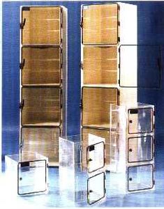 Armário de acondicionamento - B series - ADS LAMINAIRE - de piso / com prateleiras / em PVC