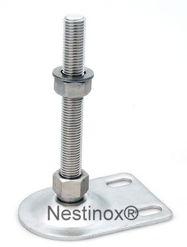Pé de máquina - Nestinox B.V. - em aço inoxidável / com rosca