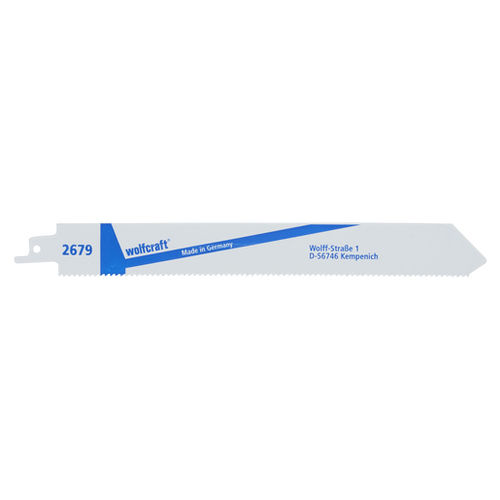 Lâmina para serra sabre - 2679 - WOLCRAFT - em aço / para metais / de dentes finos