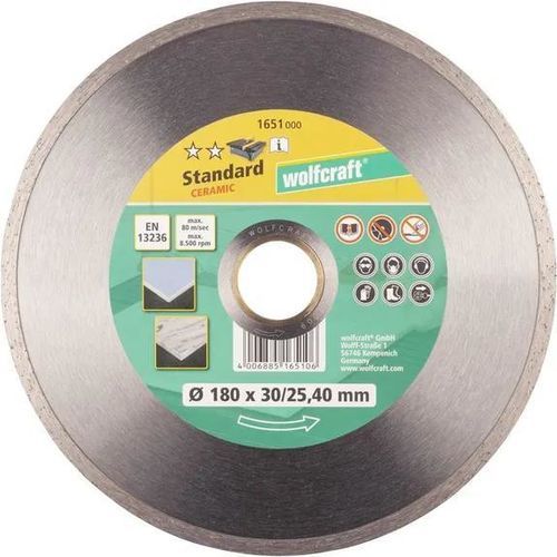 Disco de corte para cerâmica - WOLCRAFT - para revestimento cerâmico / diamantado / para máquinas portáteis