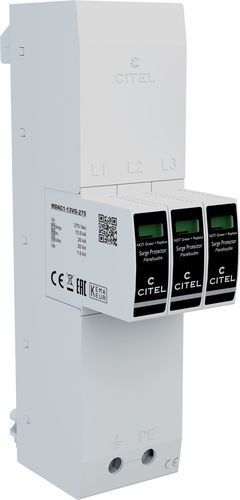 Caixa de limitador de sobretensão de tipo 1 - ZPAC1 series - CITEL - de instalação elétrica / para rede elétrica / contra correntes transitórias
