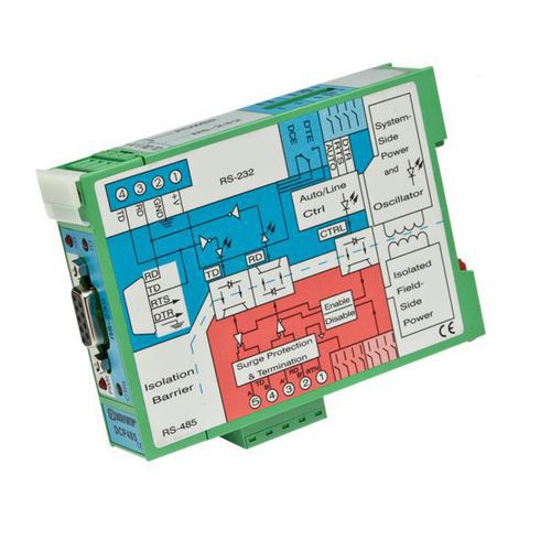 Conversor RS-232 - DCP485 - Dataforth Corporation - RS-485 / para trilho DIN / compacto