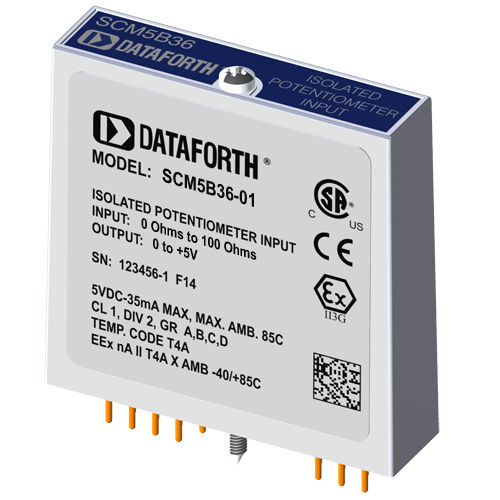 Módulo de entrada para potenciômetro - SCM5B36-01 - Dataforth Corporation