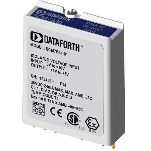 Módulo de entrada analógico - SCM7B41-01 - Dataforth Corporation - de tensão / isolado / de banda larga