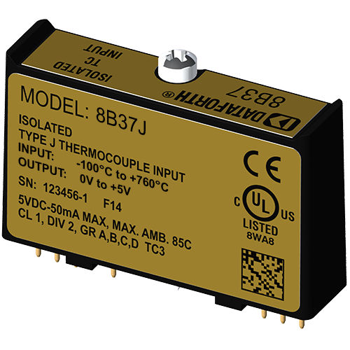 Módulo de processamento de sinais de entrada - 8B37j - Dataforth Corporation - para termopar / miniatura