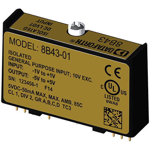 Módulo de processamento de sinais de entrada - 8B43-01 - Dataforth Corporation - LVDT tipo CC