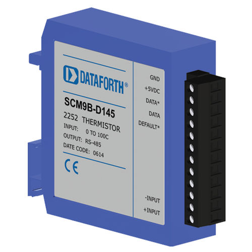 Módulo de processamento de sinais para trilho DIN - SCM9B-D145 - Dataforth Corporation - de entrada / para termistor / de sensor para computador
