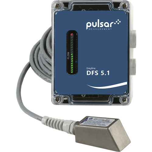 Controlador de fluxo ultrassônico por efeito Doppler - DFS 5.1 - Pulsar Measurement - para lodo / para água / para águas residuais