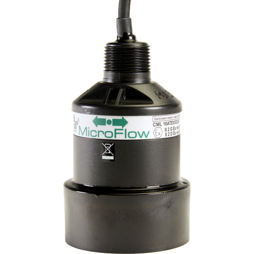 Sensor de fluxo ultrassônico - MicroFlow - Pulsar Measurement - de micro-ondas / volumétrico / para líquidos