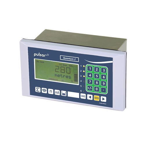 Controlador de estação de bombagem com alarme integrado - Quantum 2 - Pulsar Measurement - para a gestão de bombas / com reinicialização de bomba automática / de ultrassons