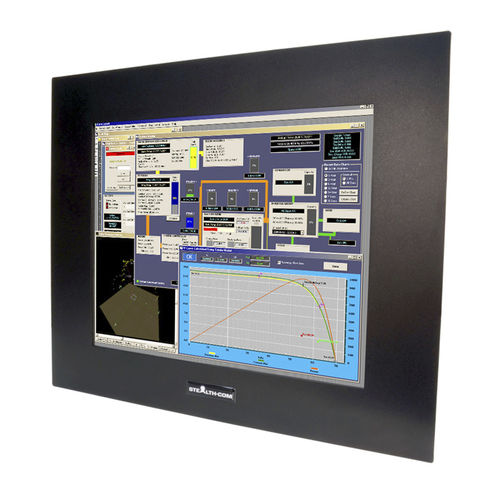 Monitor LCD - SV-1901-PM - Stealth - com tela sensível ao toque / industrial / 19"