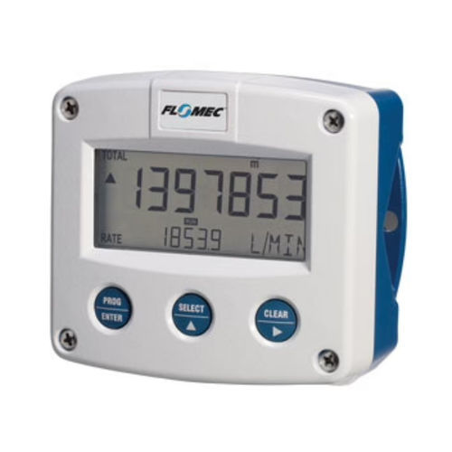 Indicador totalizador de fluxo - F018  - FLOMEC - com display LCD / com saída de pulsos / com saída analógica