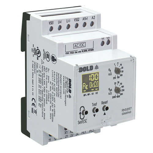 Dispositivo supervisor de isolamento para rede CA - VARIMETER IMD | RN 5897/010 - DOLD - CC / CA/CC / para trilho DIN