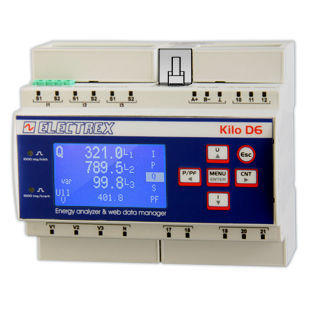 Analisador de monitoramento - PFNK6-FQ5D9-121 KILO F NET D6 PQ WEB LOG 16 - ELECTREX - para rede elétrica / de rede de CA / de qualidade da energia