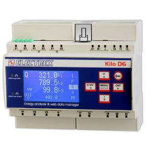 Analisador de monitoramento - PFNK6-1Q5D9-F21 KILO NET D6 PQ WEB LOG 16 FULL - ELECTREX - para rede elétrica / de qualidade da energia / de potência