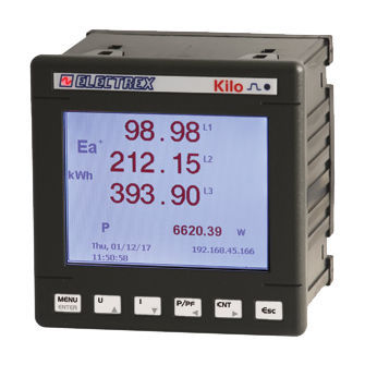 Analisador de monitoramento - PFNK9-1QAD9-121 KILO NET WI-FI EDA 96 PQ WEB LOG - ELECTREX - de qualidade da energia / de potência / de tensão