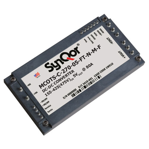Conversor CC-CC regulado - Mil-COTS 270 - SYNQOR - isolado / para PCI / com saída simples