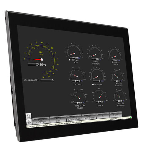 Monitor LCD - S.I.C.E.S. - com tela sensível ao toque / 15,6" / 12,1"